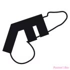 DARKNESS - ADJUSTABLE LEATHER DOUBLE PENIS AND TESTICLE RING