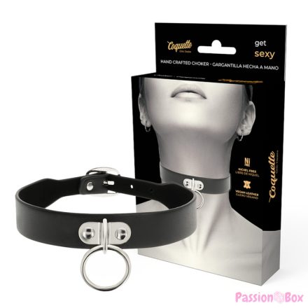 COQUETTE CHIC DESIRE - VEGAN LEATHER NECKLACE WOMAN FETISH ACCESSORY