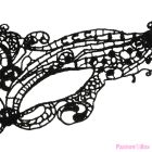 COQUETTE CHIC DESIRE - LACE MASK BLACK