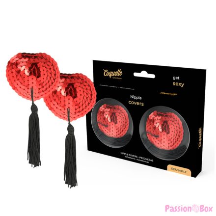 COQUETTE CHIC DESIRE - NIPPLE COVERS RED