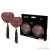 COQUETTE CHIC DESIRE - NIPPLE COVERS HEART BLACK / RED