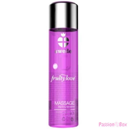 SWEDE - FRUITY LOVE WARMING EFFECT MASSAGE OIL PINK RASPBERRY AND RHUBARB 60 ML
