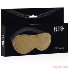 FETISH SUBMISSIVE ORIGEN - VEGAN LEATHER MASK WITH NEOPRENE LINING