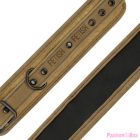 FETISH SUBMISSIVE ORIGEN - VEGAN LEATHER HANDCUFFS WITH NEOPRENE LINING