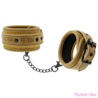 FETISH SUBMISSIVE ORIGEN - VEGAN LEATHER ANKLE CUFFS WITH NEOPRENE LINING