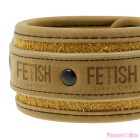 FETISH SUBMISSIVE ORIGEN - VEGAN LEATHER ANKLE CUFFS WITH NEOPRENE LINING