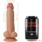 CYBER SILICOCK - STRAP-ON JUDE LIQUID SILICONE WITH 3 RINGS FREE 18 CM -O- 3.2 CM