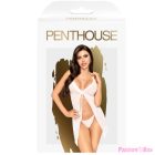 PENTHOUSE - BABYDOLL AFTER SUNSET WHITE L/XL