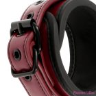 FETISH SUBMISSIVE DARK ROOM - VEGAN LEATHER HANDCUFFS WITH NEOPRENE LINING