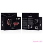 FETISH SUBMISSIVE DARK ROOM - VEGAN LEATHER HANDCUFFS WITH NEOPRENE LINING