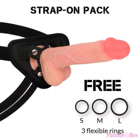   ROCKARMY - HARNESS + LIQUID SILICONE PREMIUM SPITFIRE REALISTIC 21 CM -O- 4.62 CM