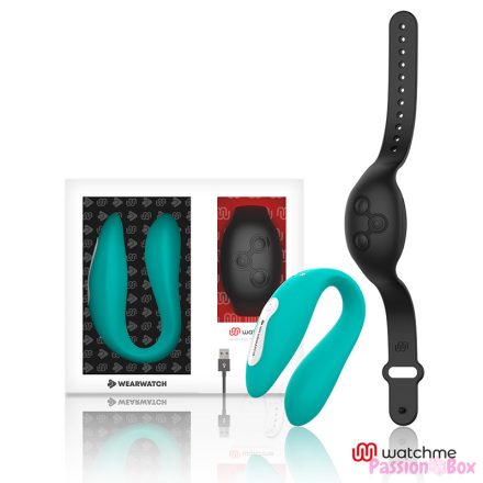 WEARWATCH - DUAL TECHNOLOGY VIBRATOR WATCHME AQUAMARINE / JET