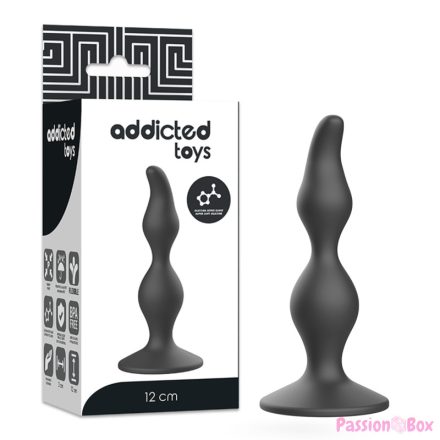 ADDICTED TOYS - ANAL SEXUAL PLUG 12 CM BLACK