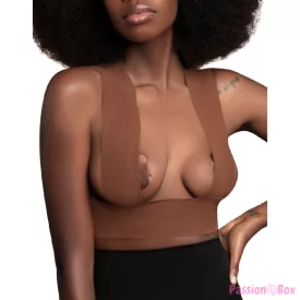   BYE-BRA - BODY TAPE 5 M X 6.5 CM + 3 PAIRS OF NIPPLE COVERS BROWN