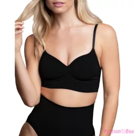 BYE-BRA - MEDIUM CONTROL BRA SEAMLESS BLACK SIZE XL