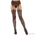 LEG AVENUE - SCROLL LACE GARTER BELT STOCKINGS ONE SIZE