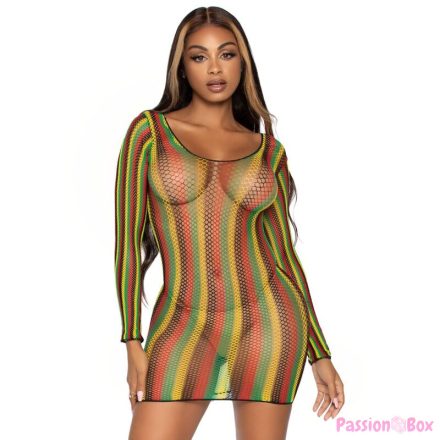 LEG AVENUE - RASTA MINI DRESS ONE SIZE
