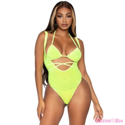 LEG AVENUE - BIKINI TOP AND BODYSUIT ONE SIZE