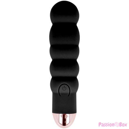 DOLCE VITA - RECHARGEABLE VIBRATOR SIX BLACK 7 SPEEDS