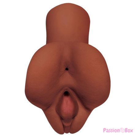 PDX PLUS - PICK YOUR PLEASURE DOUBLE BROWN MASTURBATOR