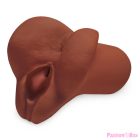 PDX PLUS - PICK YOUR PLEASURE DOUBLE BROWN MASTURBATOR
