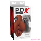 PDX PLUS - PICK YOUR PLEASURE DOUBLE BROWN MASTURBATOR