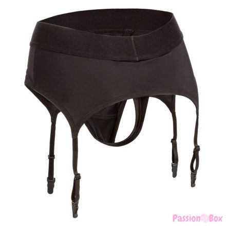 CALEXOTICS - BOUNDLESS THONG WITH GARTER L/XL