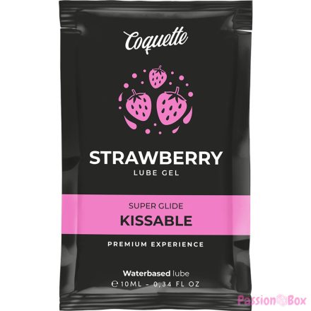 COQUETTE CHIC DESIRE - STRAWBERRY WATER BASED KISSABLE LUBRICANT POCKET 10 ML