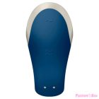 SATISFYER - DOUBLE LOVE LUXURY PARTNER VIBRATOR BLUE