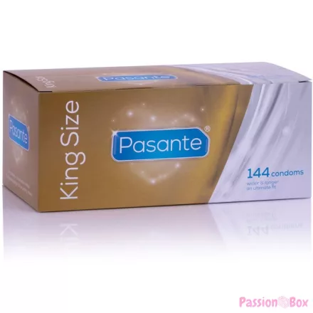 PASANTE - CONDOMS KING SIZE BOX 144 UNITS