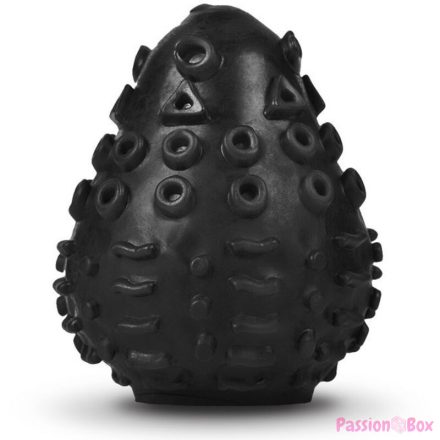 G-VIBE - REUSABLE TEXTURED MASTURBATOR EGG BLACK