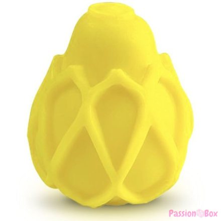G-VIBE - REUSABLE YELLOW TEXTURED MASTURBATOR EGG