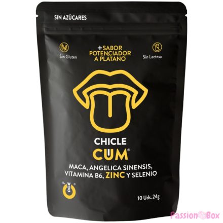 WUG SEX SENSE - CUM EJACULATION INCREASE GUM & SEMEN BANANA FLAVOR 10 UNITS