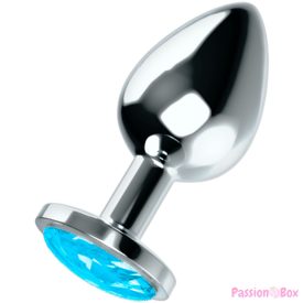 OHMAMA - ANAL PLUG WITH BLUE CRYSTAL L