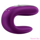 SATISFYER - DOUBLE FUN PARTNER VIBRATOR PURPLE