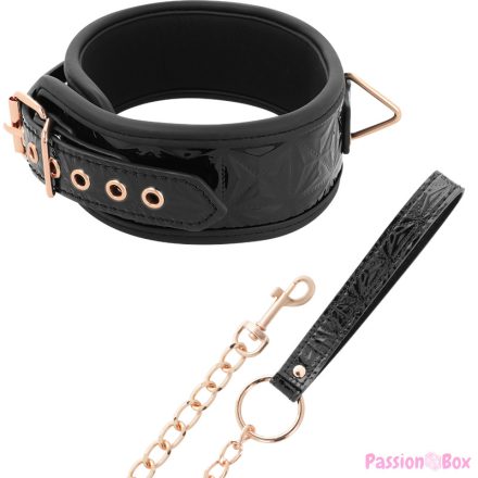 BEGME - BLACK EDITION PREMIUM VEGAN LEATHER COLLAR WITH NEOPRENE LINING