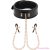 BEGME - BLACK EDITION COLLAR WITH NIPPLE CLAMPS WITH NEOPRENE LINING