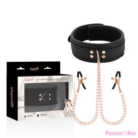   COQUETTE CHIC DESIRE - FANTASY NIPPLE CLAMP NECKLACE WITH NEOPRENE LINING