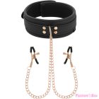 COQUETTE CHIC DESIRE - FANTASY NIPPLE CLAMP NECKLACE WITH NEOPRENE LINING
