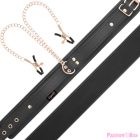 COQUETTE CHIC DESIRE - FANTASY NIPPLE CLAMP NECKLACE WITH NEOPRENE LINING