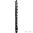 ALL BLACK - RIDGED SHOWER ANAL SILICONE 27 CM