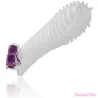 OHMAMA - TEXTURED PENIS SHEATH WITH VIBRATING BULLET