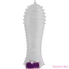 OHMAMA - TEXTURED PENIS SHEATH WITH VIBRATING BULLET