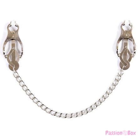 OHMAMA FETISH - METAL CLAMPS WITH CHAIN