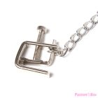 OHMAMA FETISH - METAL SCREW CLAMPS WITH CHAIN