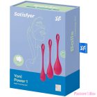 SATISFYER - YONI POWER 1 TRAINING SET RED