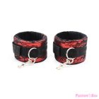 OHMAMA FETISH - VELVET HANDCUFFS WITH NYLON TAPE