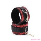 OHMAMA FETISH - VELVET HANDCUFFS WITH NYLON TAPE