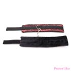 OHMAMA FETISH - VELVET HANDCUFFS WITH NYLON TAPE