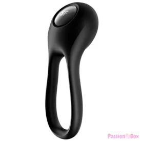 SATISFYER - MAJESTIC DUO RING VIBRATOR BLACK